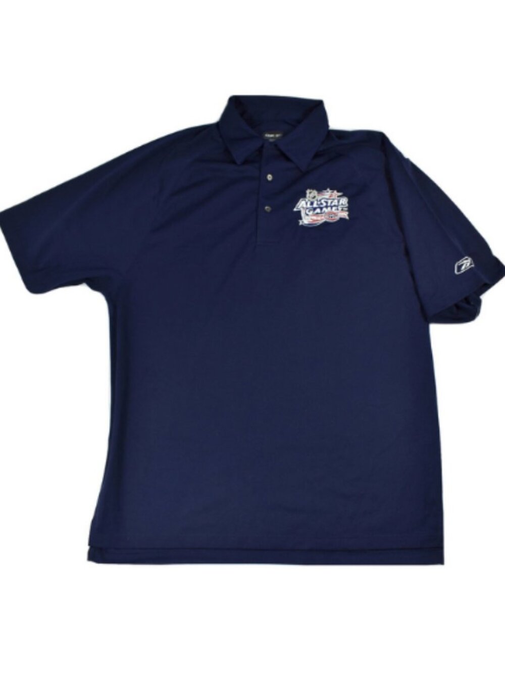 Reebok Play Dry Mens NHL Montreal All-Star Game 2009 Blue Polo Shirt New Small
